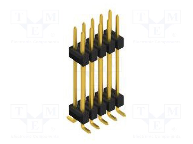 Connector: pin strips; pin header; male; PIN: 10; 2.54mm; SMT; 2x5