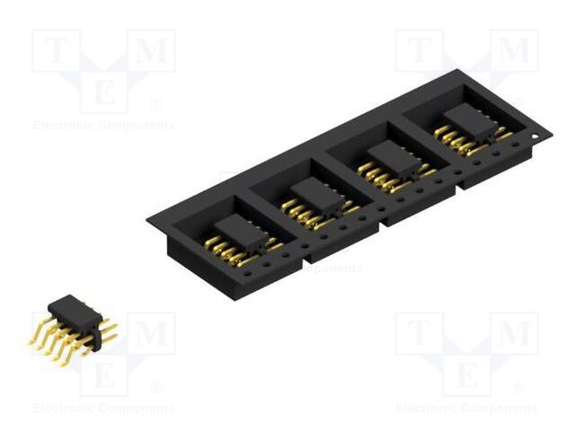 Connector: pin strips; pin header; male; PIN: 10; 2mm; SMT; 2x5; 100V