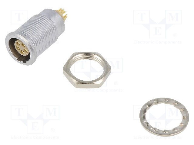 Connector: circular; Series: 0B; socket; female; PIN: 5; soldering