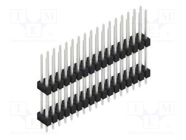 Connector: pin strips; pin header; male; PIN: 34; 2.54mm; THT; 2x17