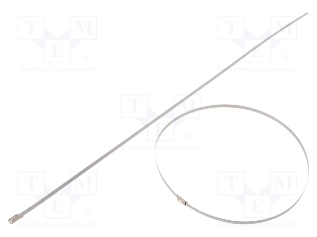 Cable tie; L: 521mm; W: 4.6mm; stainless steel AISI 304; 900N