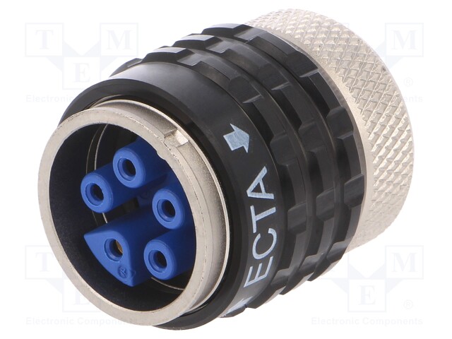 Plug; Connector: circular; ECTA 133; female; PIN: 5; 800V; 1.5mm2