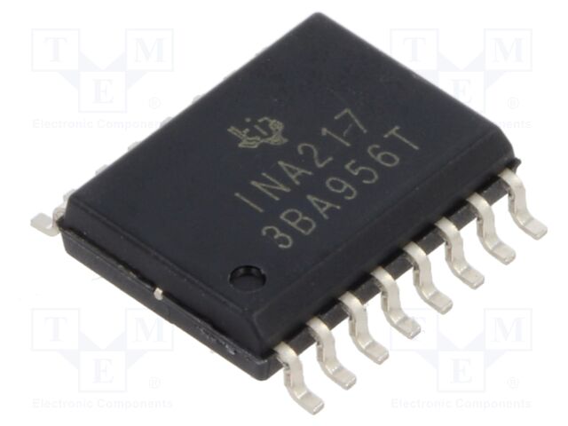 IC: instrumentation amplifier; 0.8÷3.4MHz; Ch: 1; SO16-W; ±4÷18VDC