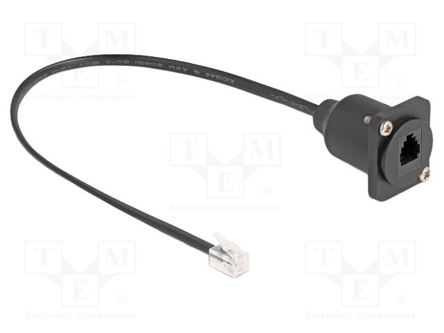 Cable: telephone; connection 1: 1; RJ10 socket,RJ10 plug; 0.3m