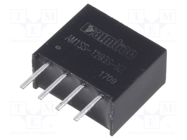 Converter: DC/DC; 1W; Uin: 10.8÷13.2V; 3.3VDC; Iout: 303mA; SIP4