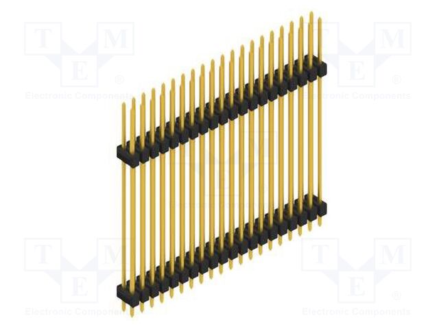 Connector: pin strips; pin header; male; PIN: 40; 2.54mm; THT; 2x20