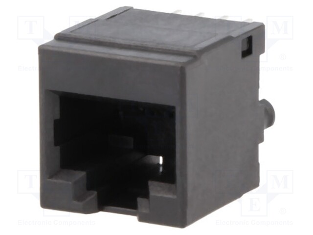 Socket; RJ45; PIN: 8; Layout: 8p8c; THT; on PCBs; straight