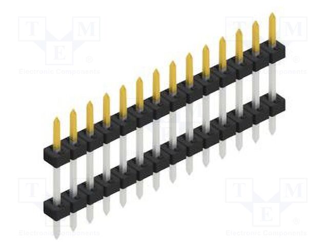 Connector: pin strips; pin header; male; PIN: 14; 2mm; THT; 1x14