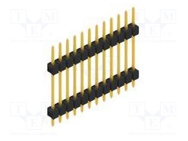 Connector: pin strips; pin header; male; PIN: 12; 2.54mm; THT; 1x12