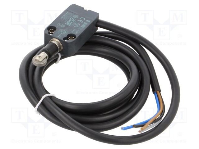 Limit switch; metal roller Ø12mm; NO + NC; 10A; max.250VAC; IP67