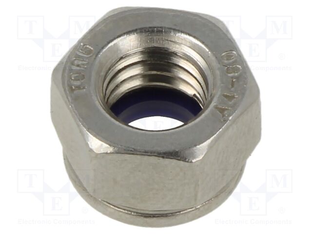 Nut; hexagonal; M8; 1.25; A4 stainless steel; 13mm; BN 2079