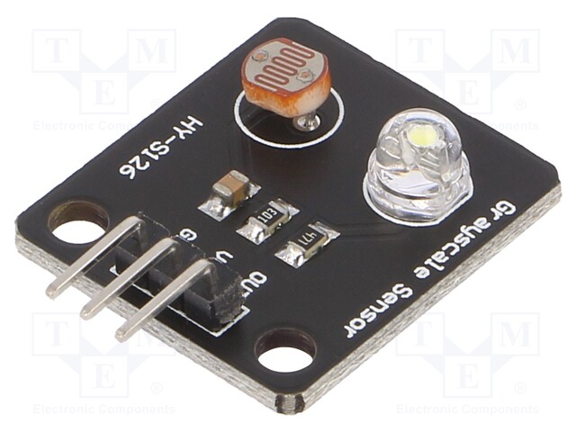 Sensor: grayscale; 3.3÷5VDC; analog; 24x21mm