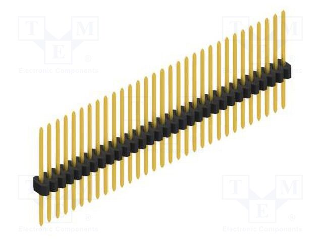 Connector: pin strips; pin header; male; PIN: 31; 1.27mm; THT; 1x31