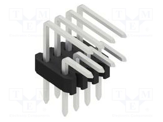 Connector: pin strips; pin header; male; PIN: 8; 1.27mm; THT; 2x4