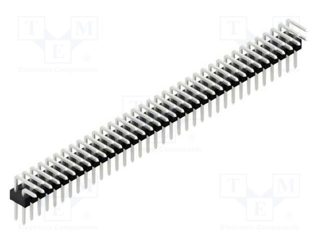 Connector: pin strips; pin header; male; PIN: 72; 2.54mm; THT; 2x36