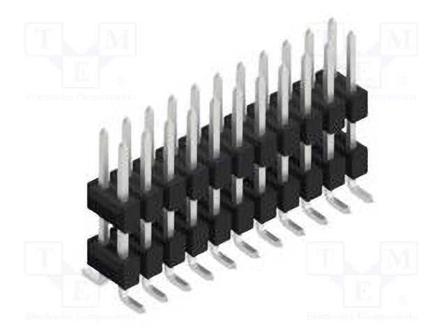 Connector: pin strips; pin header; male; PIN: 22; 2.54mm; SMT; 2x11