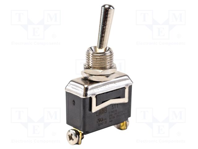 Switch: toggle; Pos: 2; SPDT; ON-ON; 15A/277VAC; 0÷85°C; on panel