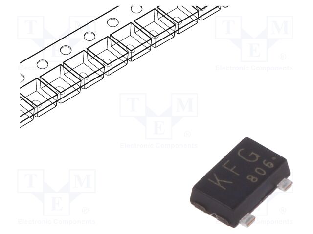 Transistor: P-MOSFET; unipolar; -20V; -3.9A; 1W; SOT23F