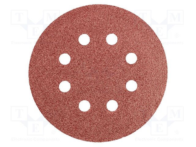 Cleaning cloth: sandpaper; Granularity: 60; Mounting: bur; Ø125mm