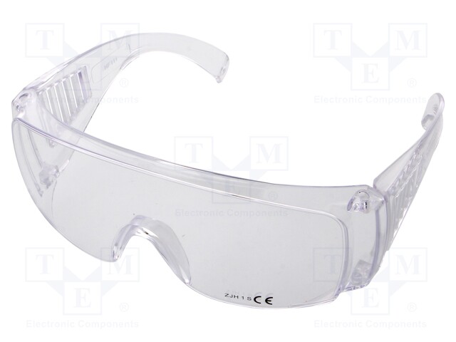 Safety spectacles; Lens: transparent; Protection class: S