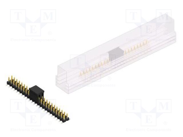Connector: pin strips; pin header; male; PIN: 46; 2.54mm; SMT; 2x23