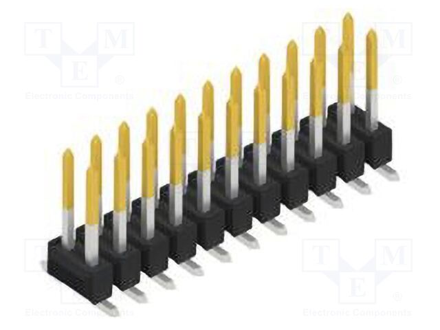 Connector: pin strips; pin header; male; PIN: 22; 2.54mm; SMT; 2x11