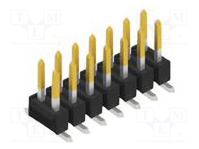 Connector: pin strips; pin header; male; PIN: 14; 2.54mm; SMT; 2x7