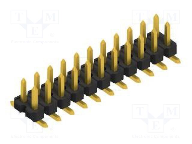 Connector: pin strips; pin header; male; PIN: 22; 2.54mm; SMT; 2x11