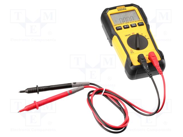 Digital multimeter; LCD; VDC: 600V; VAC: 600V; R range: 10MΩ; 3kHz