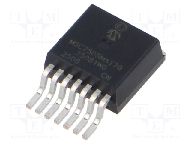 Transistor: N-MOSFET; SiC; unipolar; 1.7kV; 5A; Idm: 14A; 74W; SMA