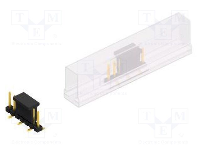 Connector: pin strips; pin header; male; PIN: 7; 2.54mm; SMT; 1x7
