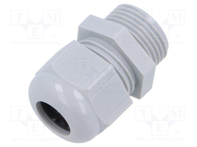 Cable gland; M20; 1.5; IP68; polyamide 6; light grey; HELUTOP® HT