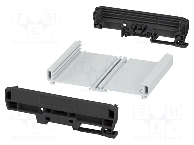Enclosure: for DIN rail mounting; Y: 142.3mm; X: 103.8mm; UL94V-0