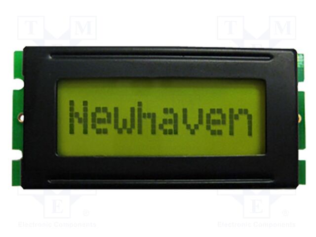 Display: LCD; STN Positive; 8x1; yellow-green; 53x24.2mm; 5V