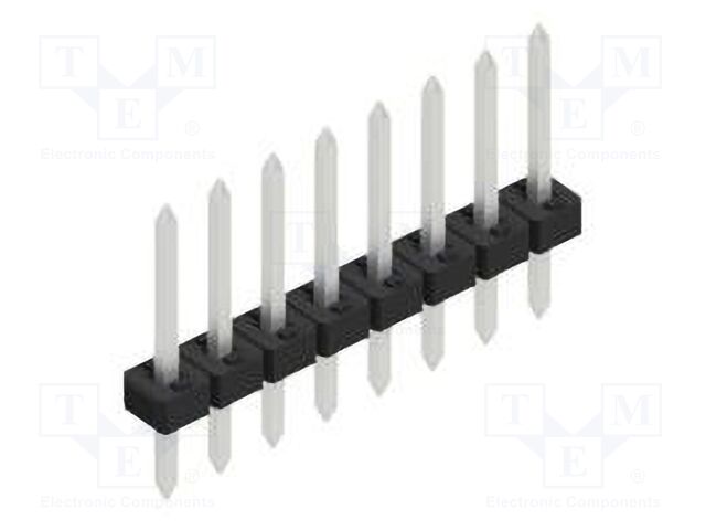 Connector: pin strips; pin header; male; PIN: 8; 2mm; THT; 1x8; 100V