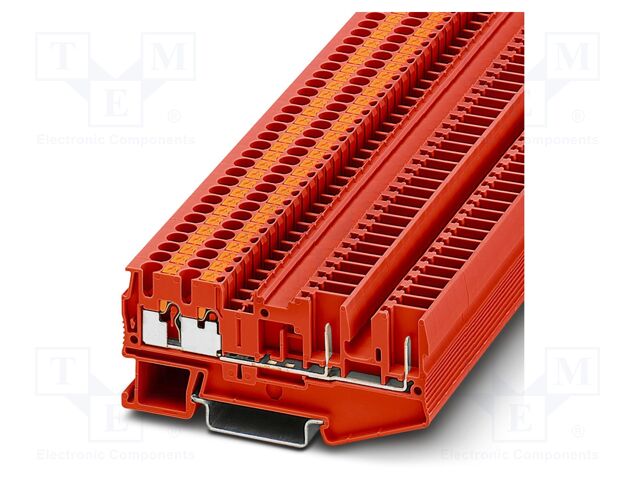 Splice terminal: rail; PA; L: 35.3mm; terminals: 4; W: 5.2mm; H: 81mm