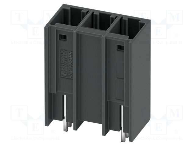 PCB headers, nominal cross section: 6 mm?, color: black, nom