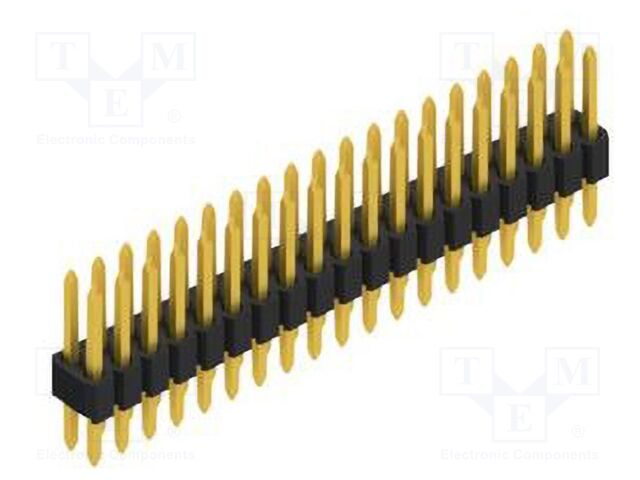 Connector: pin strips; pin header; male; PIN: 38; 1.27mm; THT; 2x19
