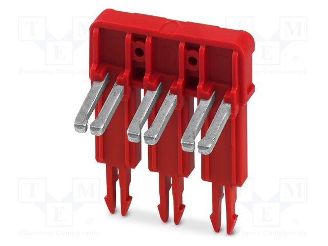 Bridge; L: 28.6mm; ways: 3; W: 24.2mm; H: 13.5mm; Body: red