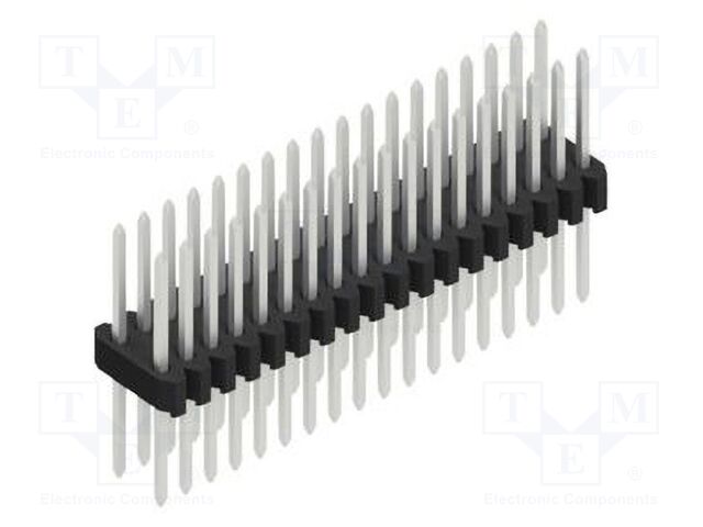 Connector: pin strips; pin header; male; PIN: 36; 1.27mm; THT; 2x18