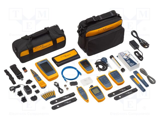 Measuring kit: fiber optic network test kit; LinkIQ
