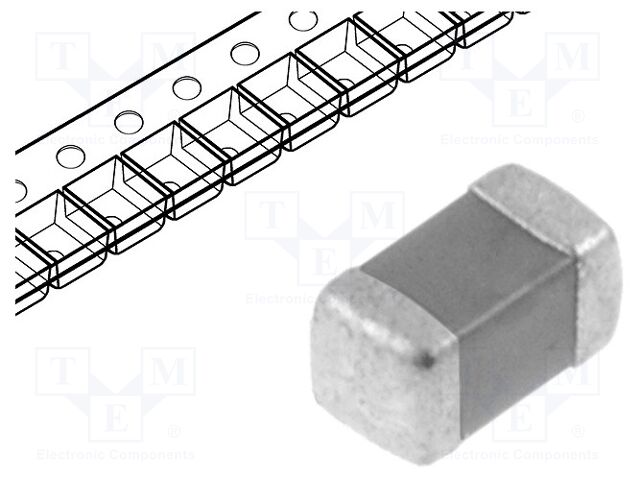 Capacitor: ceramic; MLCC; 1uF; 35V; X5R; ±10%; SMD; 0603