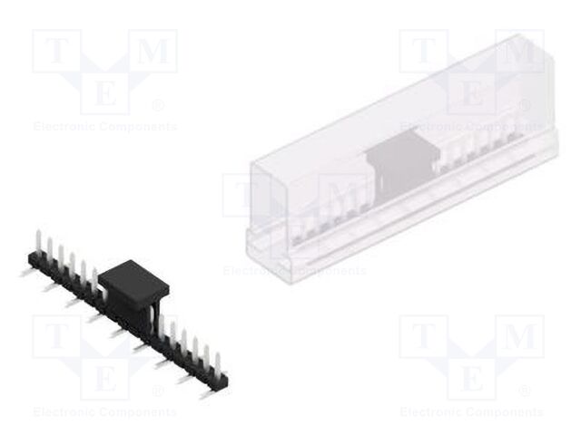 Connector: pin strips; pin header; male; PIN: 17; 2mm; SMT; 1x17
