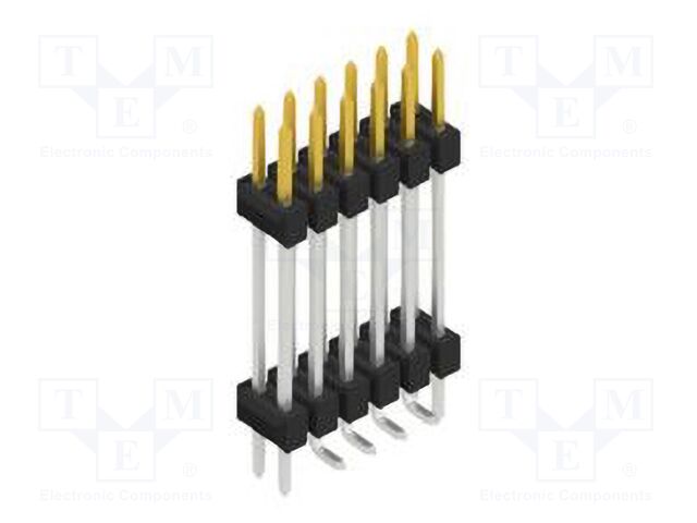 Connector: pin strips; pin header; male; PIN: 12; 2.54mm; SMT; 2x6