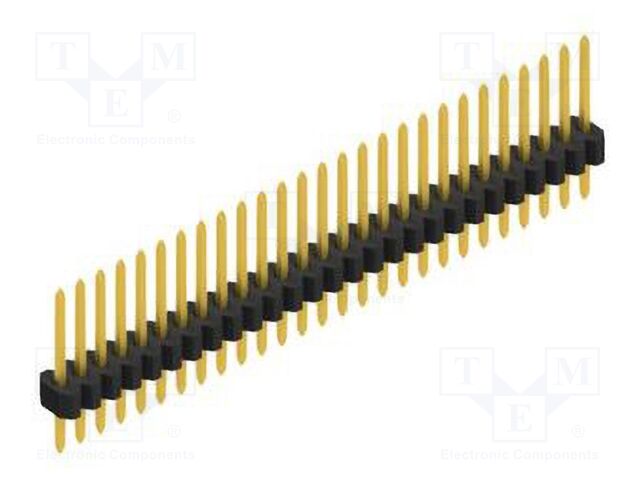 Connector: pin strips; pin header; male; PIN: 27; 1.27mm; THT; 1x27