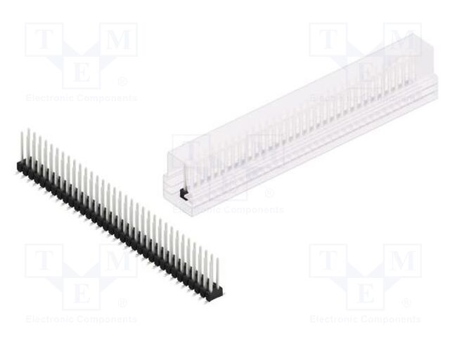 Connector: pin strips; pin header; male; PIN: 68; 2.54mm; SMT; 2x34