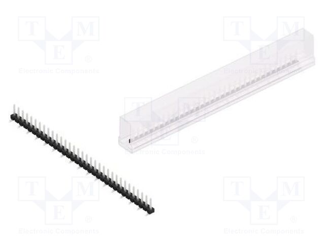 Connector: pin strips; pin header; male; PIN: 33; 2.54mm; SMT; 1x33