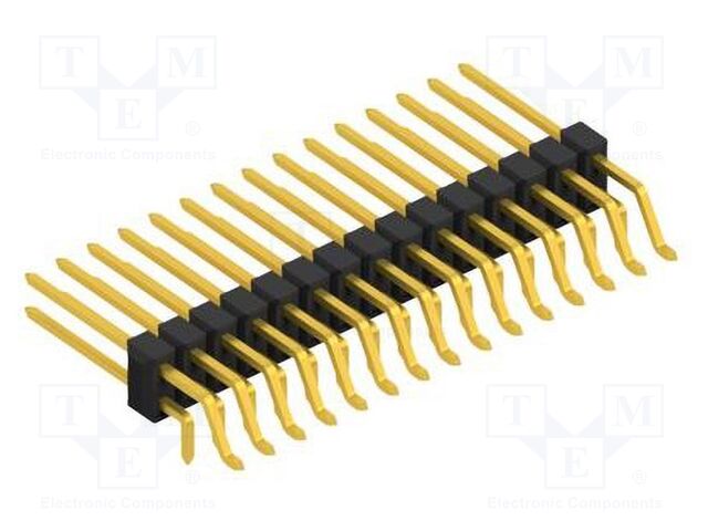 Connector: pin strips; pin header; male; PIN: 30; 2.54mm; SMT,THT