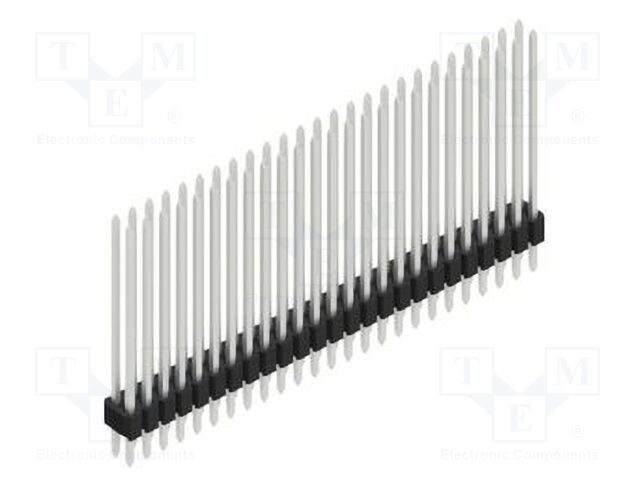 Connector: pin strips; pin header; male; PIN: 50; 1.27mm; THT; 2x25