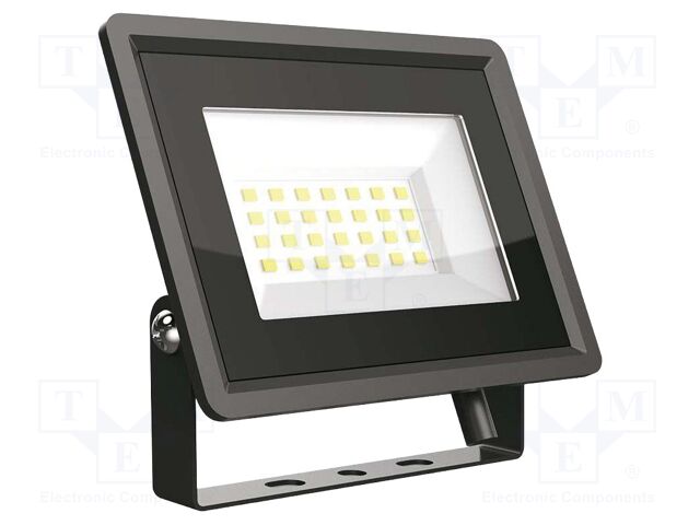 Lamp: LED flood light; 20W; 230VAC; white cold; 110°; 6500K; 25000h